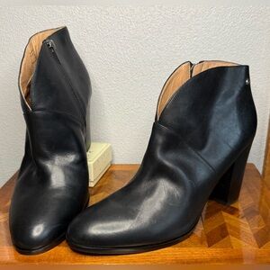 206 Collective black leather Everett ankle boots 10.5